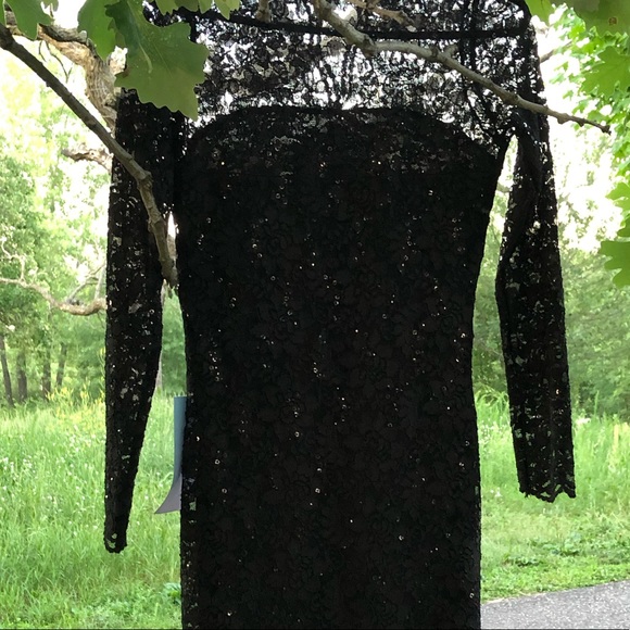Long sleeve sequin mid dress - Picture 7 of 7